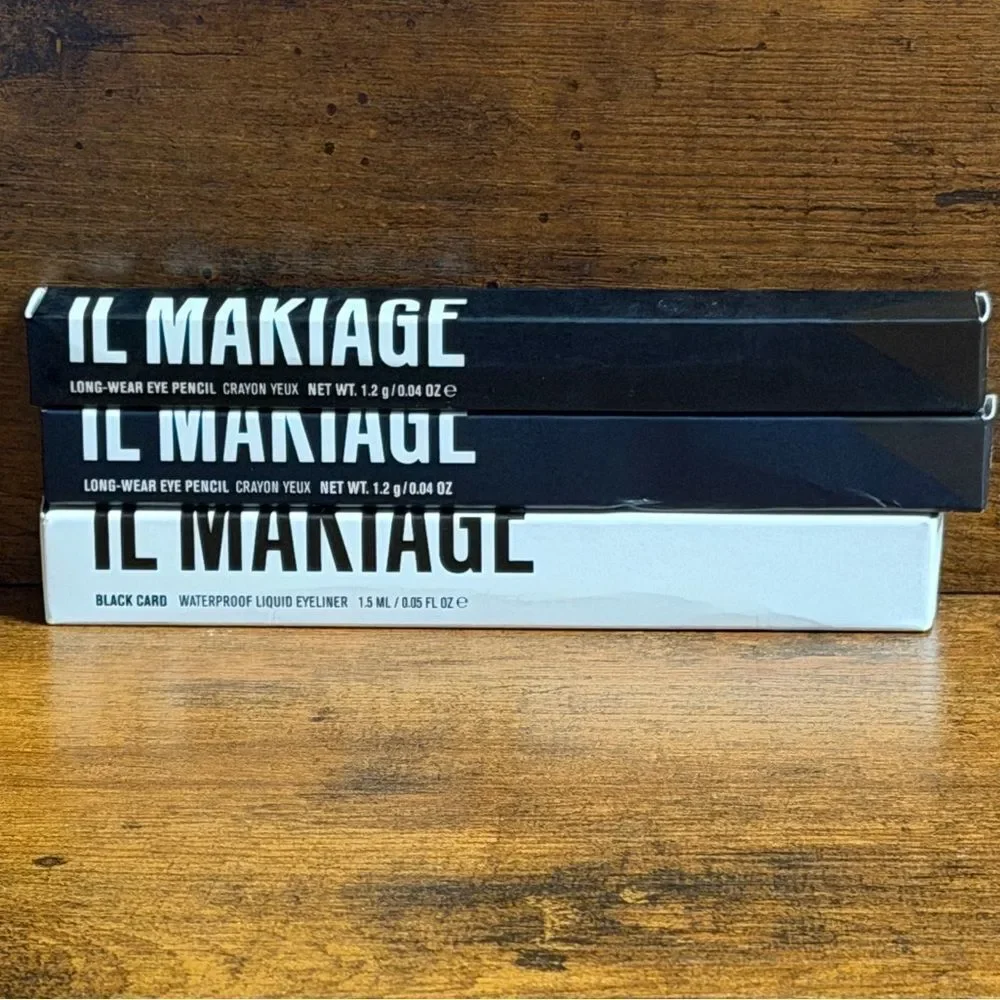 IL MAKIAGE Black Card Eye Pencil and Liner Set
